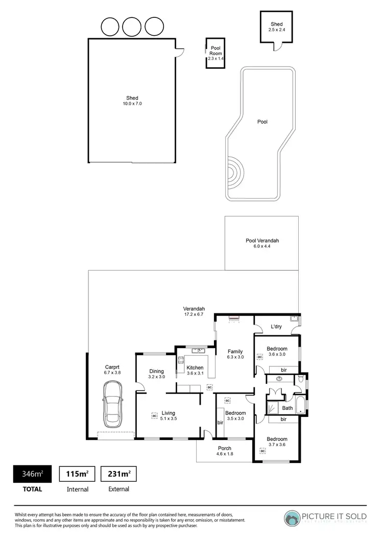 Floorplan of Homely house listing, 5 Gloaming Close, Hillbank SA 5112
