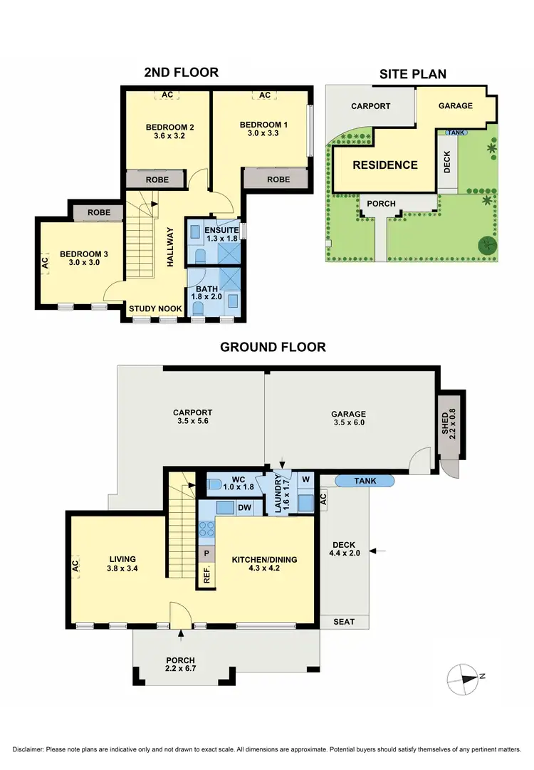 Floorplan of Homely townhouse listing, 1/75 William Street, Fawkner VIC 3060