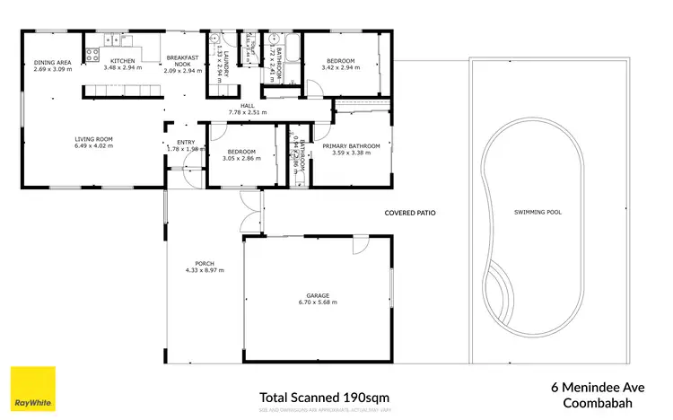 Floorplan of Homely house listing, 6 Menindee Avenue, Coombabah QLD 4216
