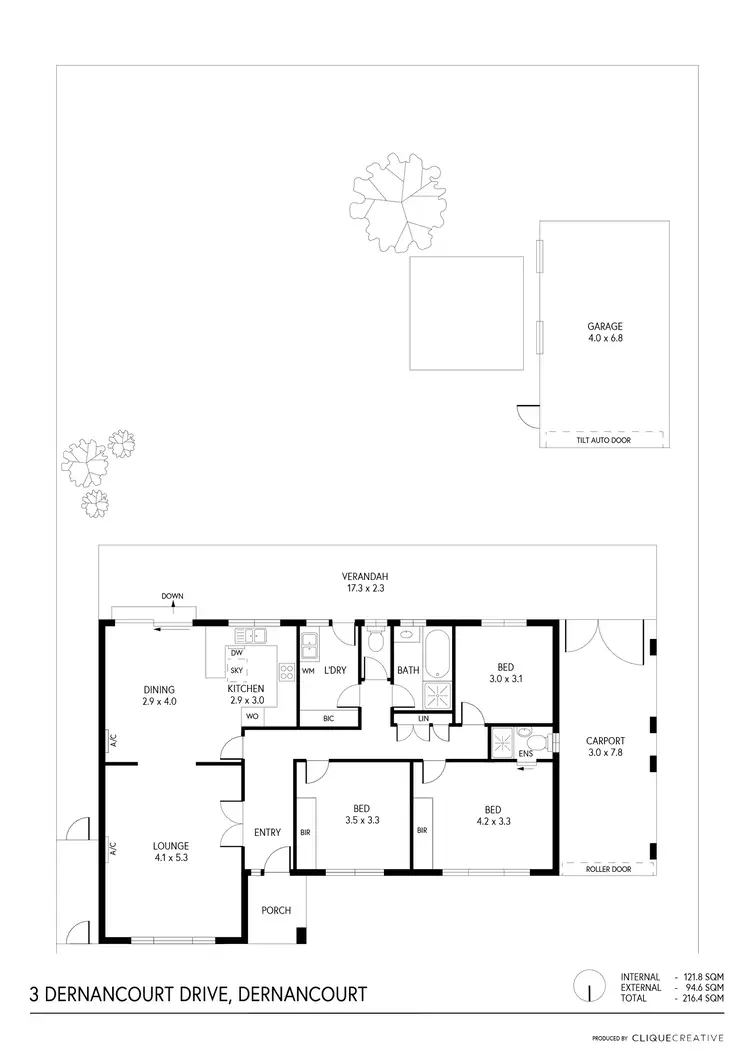 Floorplan of Homely house listing, 3 Dernancourt Drive, Dernancourt SA 5075