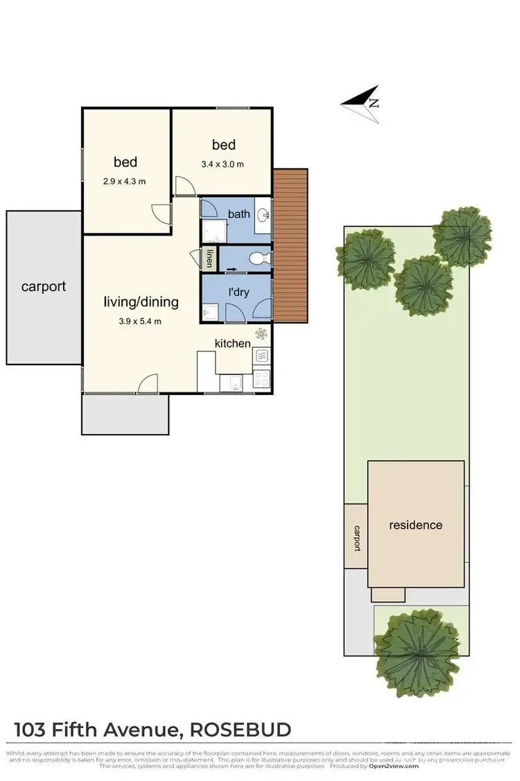 Floorplan of Homely house listing, 103 Fifth Avenue, Rosebud VIC 3939