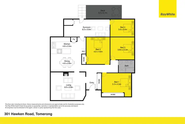 Floorplan of Homely house listing, 301 Hawken Road, Tomerong NSW 2540