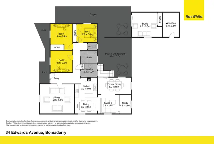 Floorplan of Homely house listing, 34 Edwards Avenue, Bomaderry NSW 2541