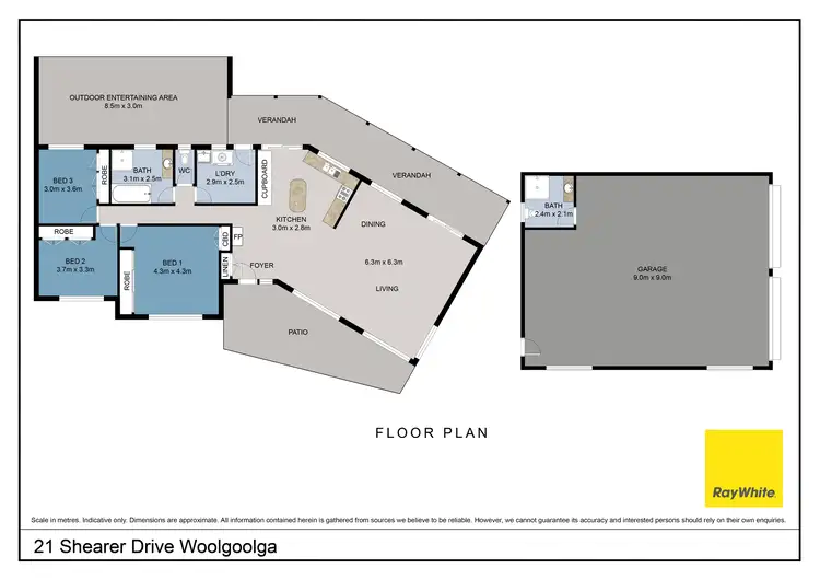 Floorplan of Homely house listing, 21 Shearer Drive, Woolgoolga NSW 2456