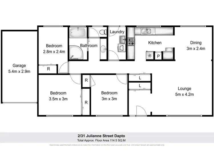 Floorplan of Homely villa listing, 2/31 Julianne Street, Dapto NSW 2530