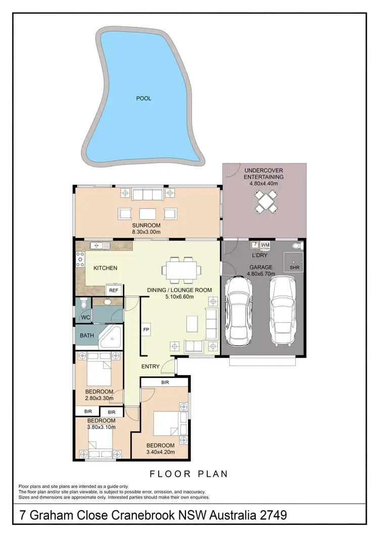 Floorplan of Homely house listing, 7 Graham Close, Cranebrook NSW 2749