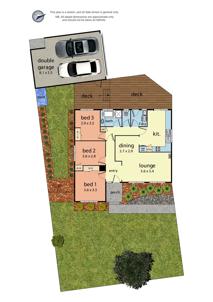 Floorplan of Homely house listing, 8 Belinda Close, Kilsyth VIC 3137