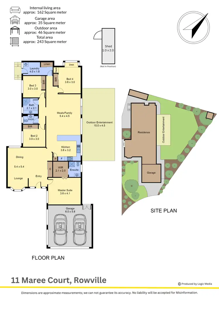 Floorplan of Homely house listing, 11 Maree Court, Rowville VIC 3178