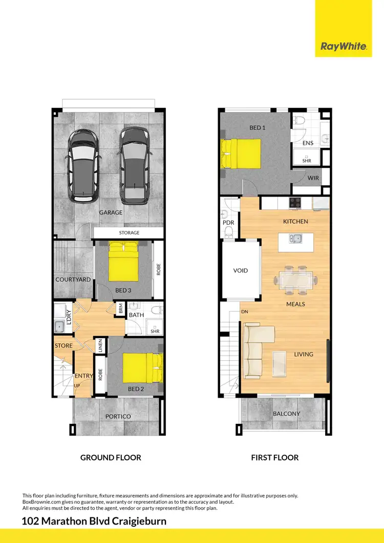 Floorplan of Homely townhouse listing, 102 Marathon Boulevard, Craigieburn VIC 3064