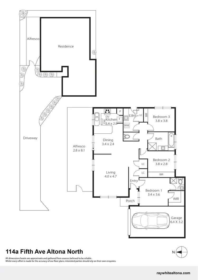 Floorplan of Homely unit listing, 114A Fifth Avenue, Altona North VIC 3025