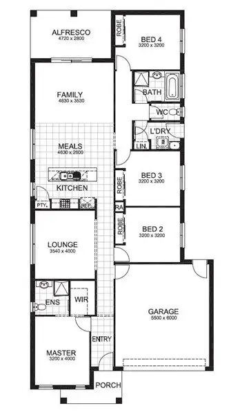 Floorplan of Homely house listing, 12 Parklink Drive, Cranbourne East VIC 3977