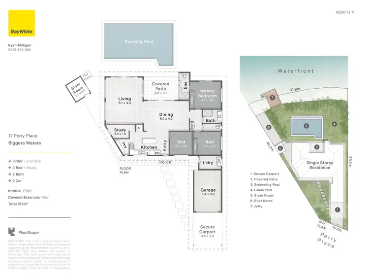 Floorplan of Homely house listing, 17 Perry Place, Biggera Waters QLD 4216