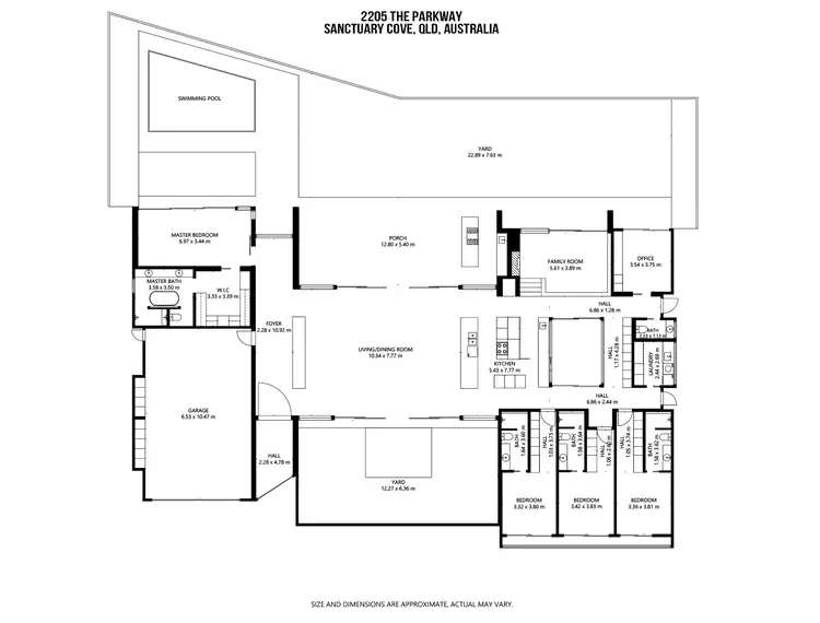 Floorplan of Homely house listing, 2205 The Parkway, Sanctuary Cove QLD 4212