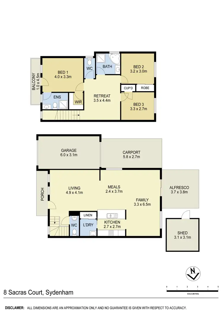 Floorplan of Homely house listing, 8 Sacras Court, Sydenham VIC 3037