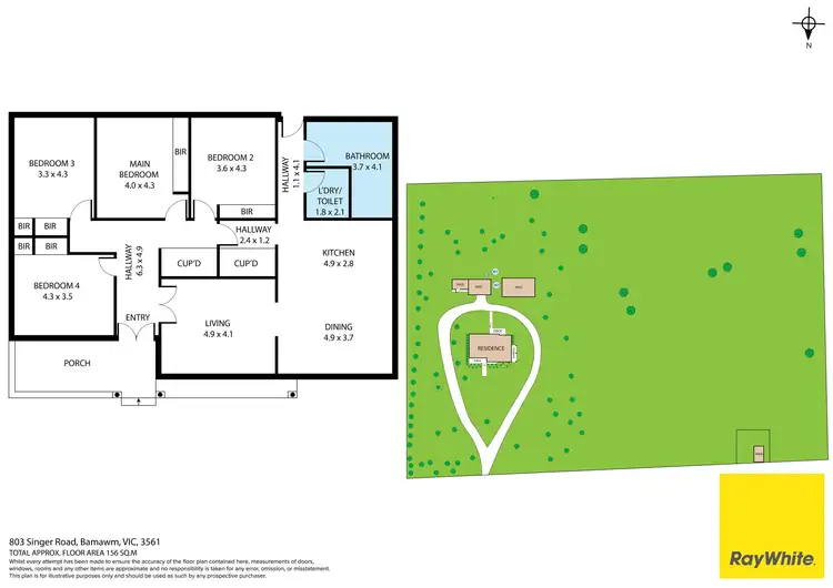 Floorplan of Homely rural property listing, 803 Singer Road, Bamawm VIC 3561