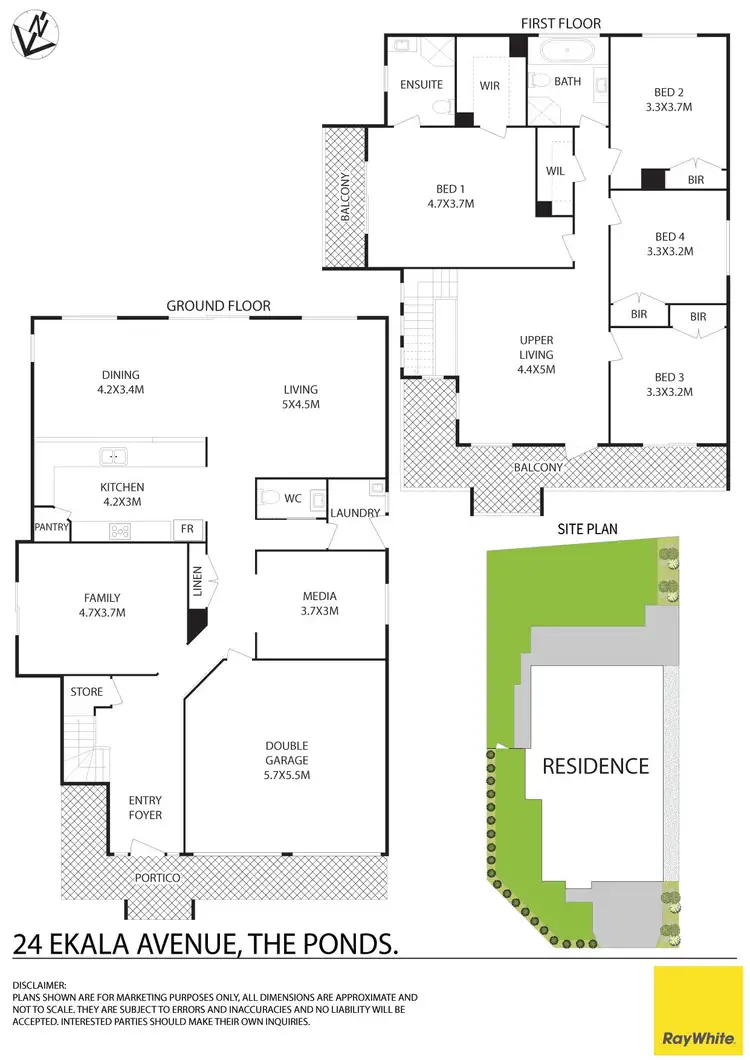 Floorplan of Homely house listing, 24 Ekala Avenue, The Ponds NSW 2769