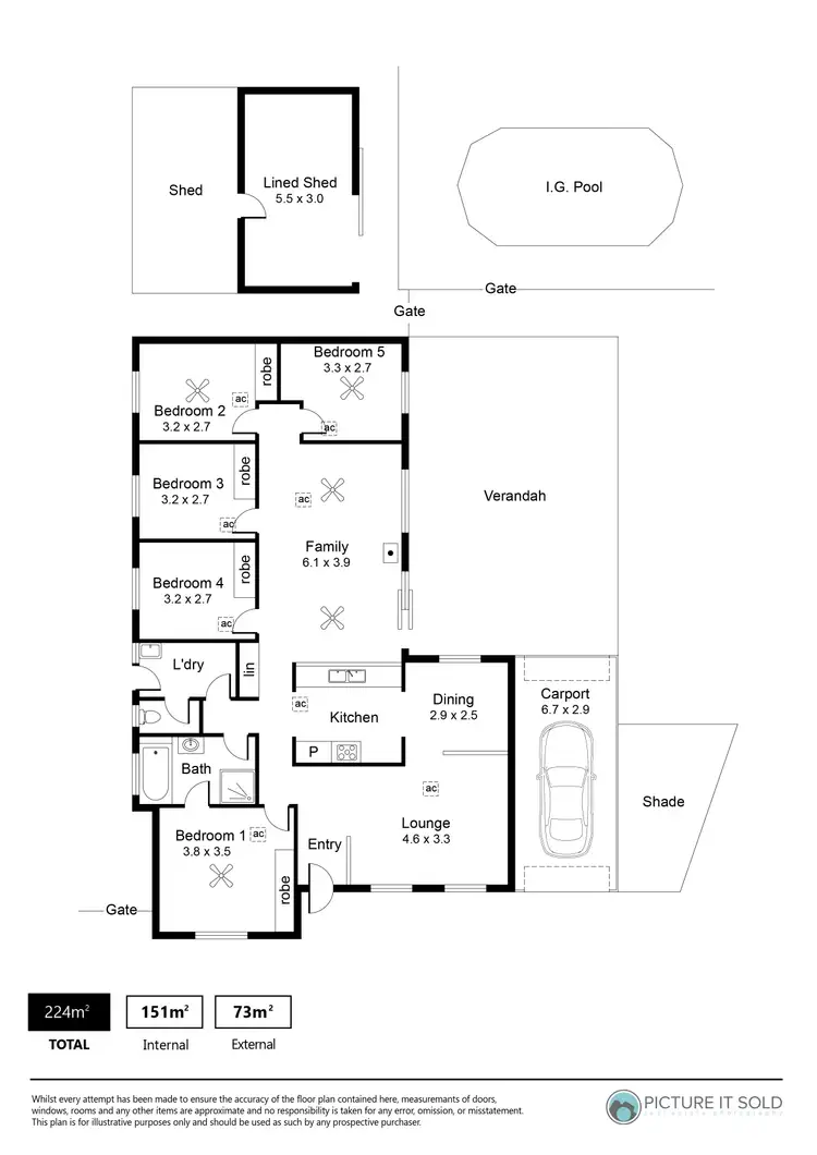 Floorplan of Homely house listing, 6 Warragal Court, Andrews Farm SA 5114