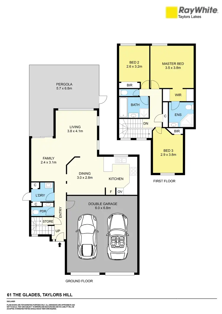 Floorplan of Homely house listing, 61 The Glades, Taylors Hill VIC 3037