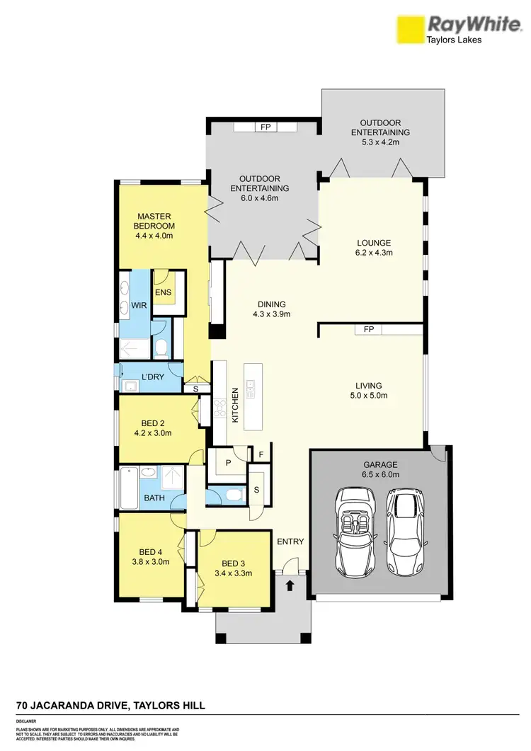 Floorplan of Homely house listing, 70 Jacaranda Drive, Taylors Hill VIC 3037