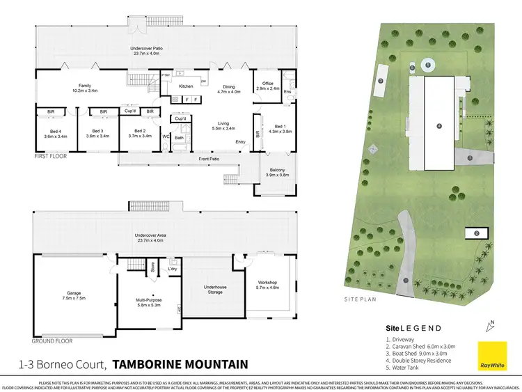 Floorplan of Homely house listing, 1-3 Borneo Court, Tamborine Mountain QLD 4272