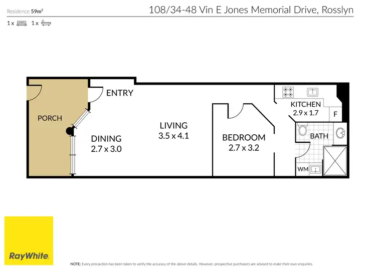 Floorplan of Homely unit listing, 43/34-48 Vin E Jones Memorial Drive, Rosslyn QLD 4703