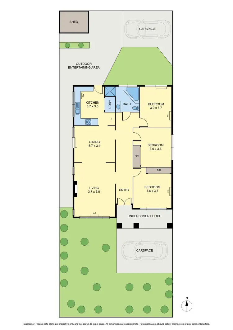 Floorplan of Homely unit listing, 1/578 Bell Street, Pascoe Vale South VIC 3044