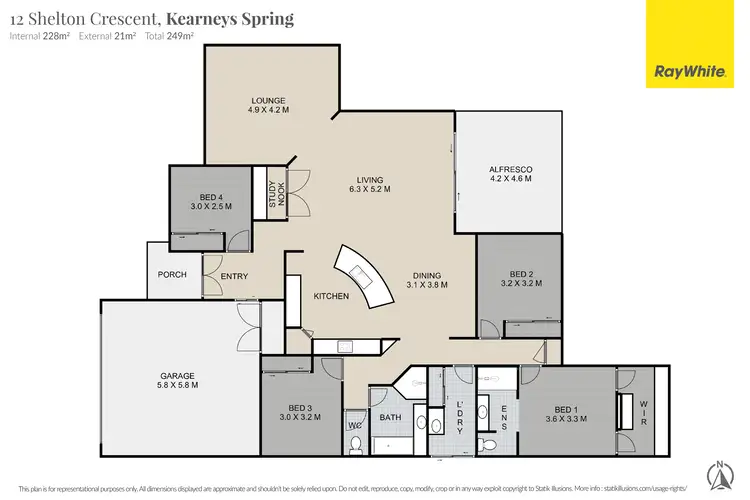 Floorplan of Homely house listing, 12 Shelton Crescent, Kearneys Spring QLD 4350