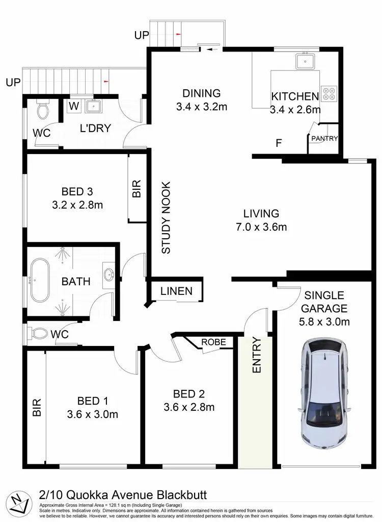Floorplan of Homely villa listing, 2/10 Quokka Drive, Blackbutt NSW 2529