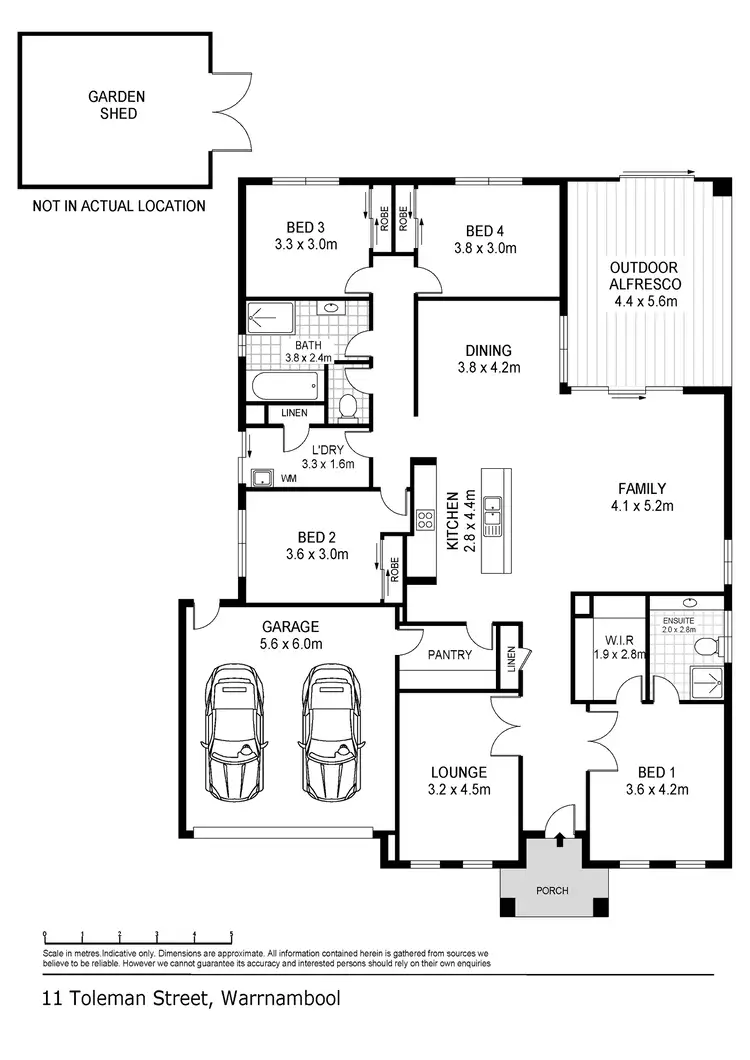 Floorplan of Homely house listing, 11 Toleman Street, Warrnambool VIC 3280