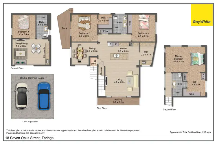 Floorplan of Homely house listing, 18 Seven Oaks Street, Taringa QLD 4068