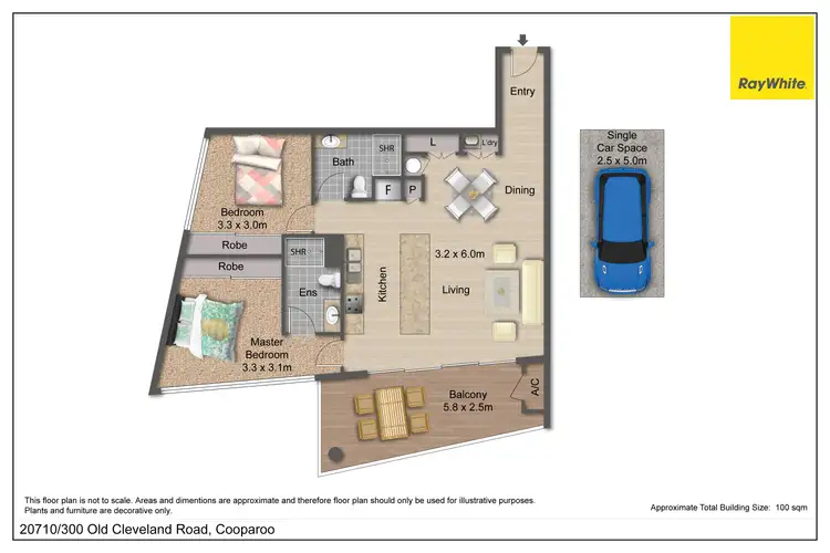 Floorplan of Homely apartment listing, 20710/300 Old Cleveland Road, Coorparoo QLD 4151