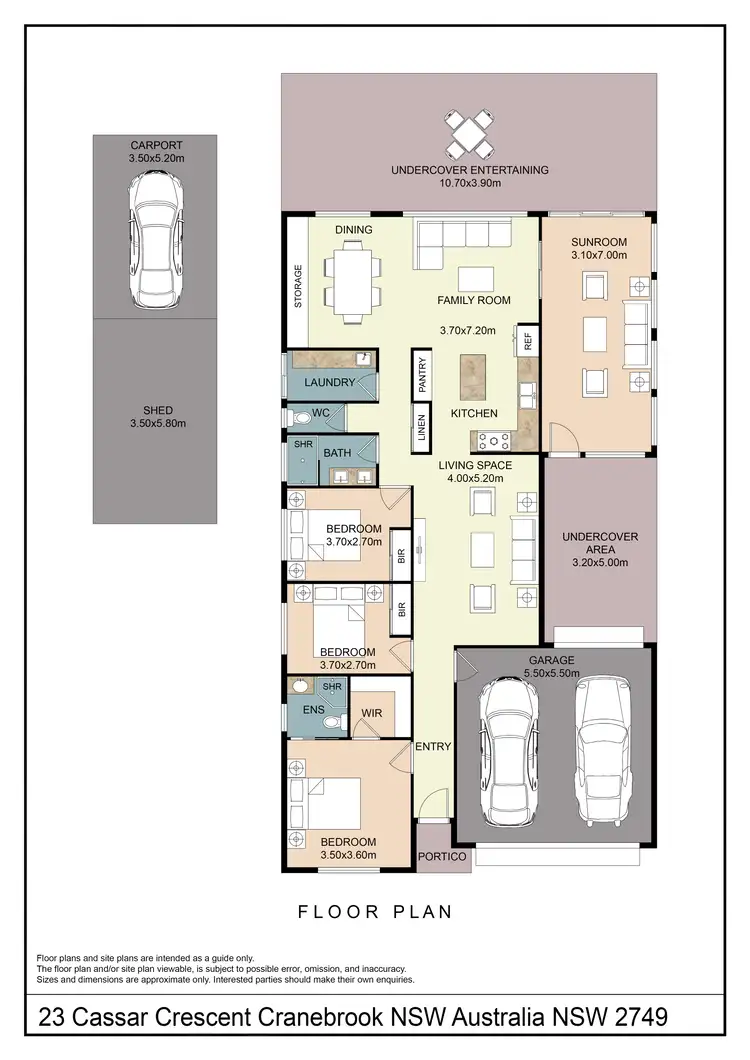 Floorplan of Homely house listing, 23 Cassar Crescent, Cranebrook NSW 2749