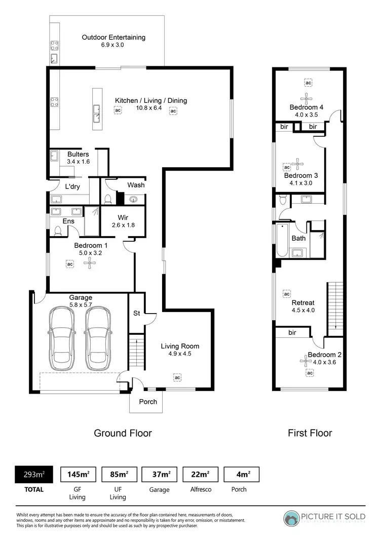 Floorplan of Homely house listing, 51B Hilltop Avenue, Felixstow SA 5070
