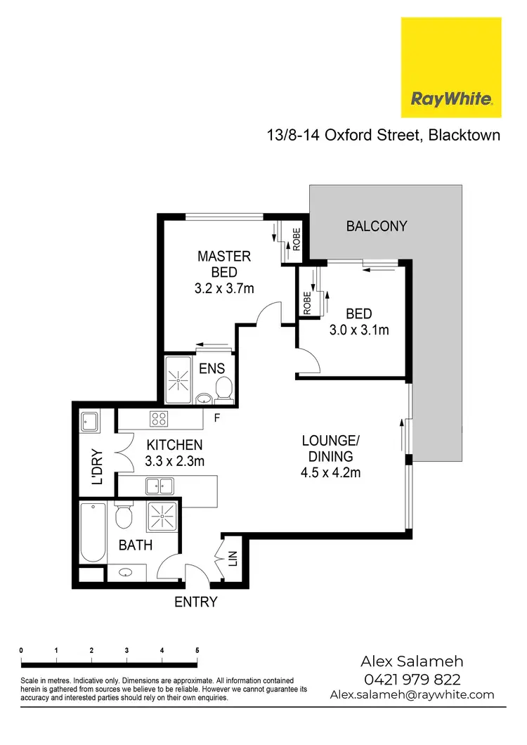 Floorplan of Homely unit listing, 13/8-14 Oxford Street, Blacktown NSW 2148