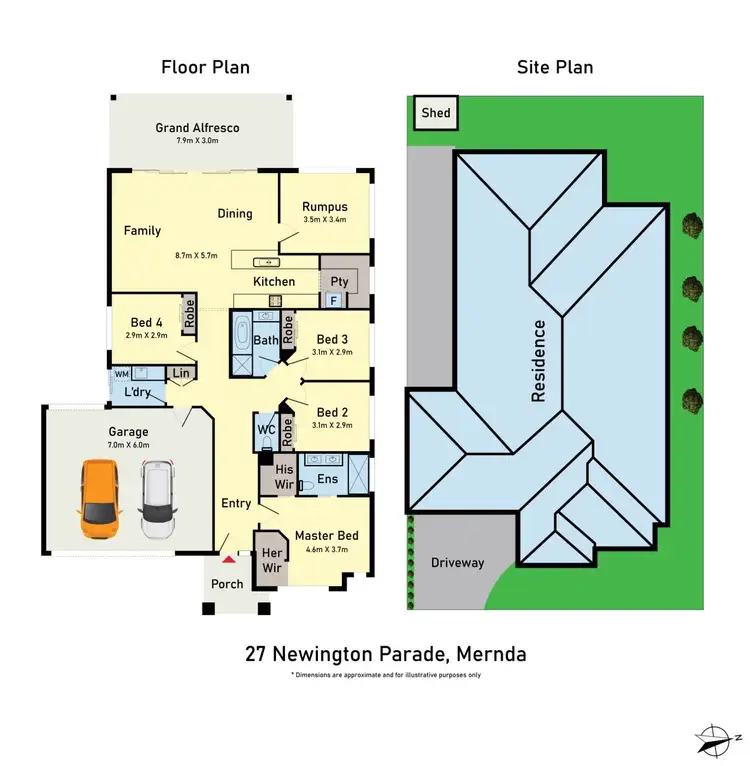 Floorplan of Homely house listing, 27 Newington Parade, Mernda VIC 3754