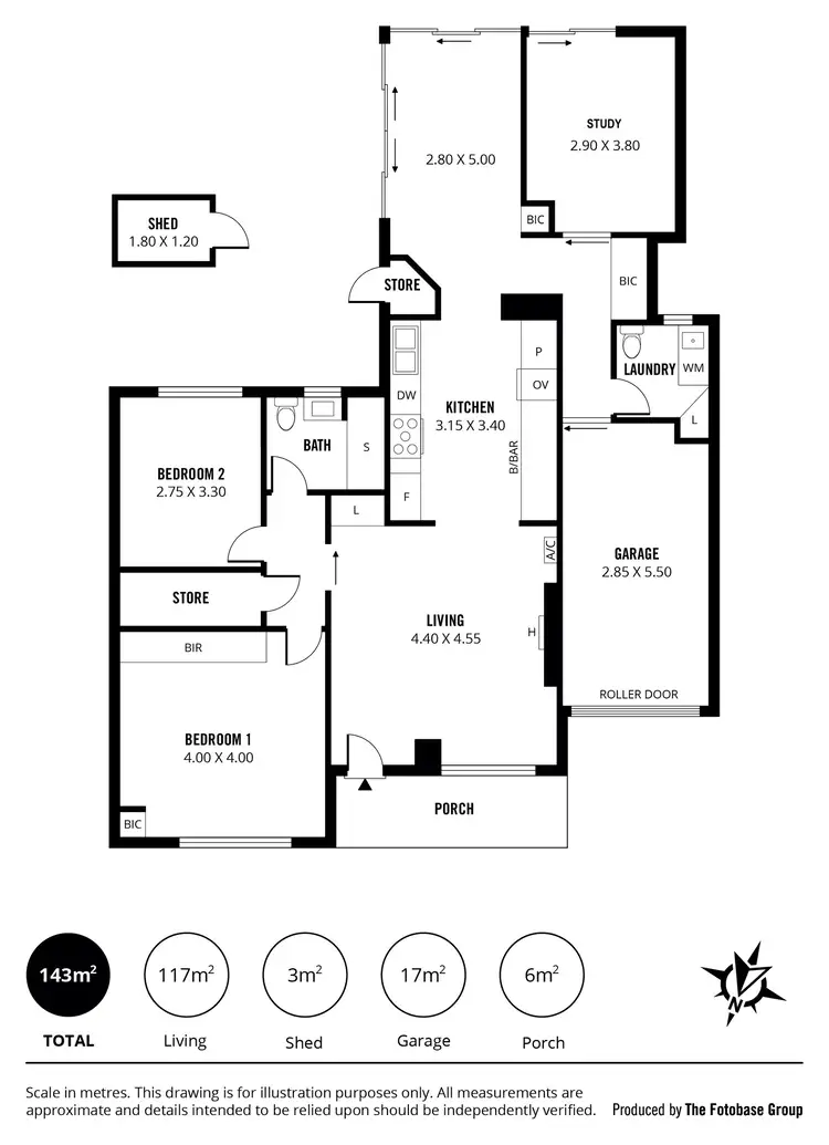 Floorplan of Homely unit listing, 1/24 Riverway, Fulham Gardens SA 5024