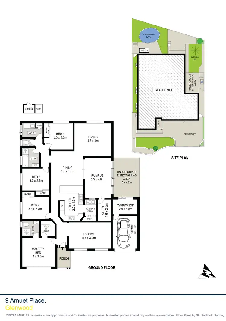 Floorplan of Homely house listing, 9 Amuet Place, Glenwood NSW 2768