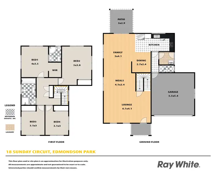 Floorplan of Homely house listing, 18 Sunday Circuit, Edmondson Park NSW 2174