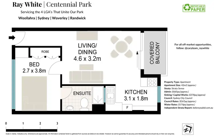 Floorplan of Homely apartment listing, 13/39-43 Cook Road, Centennial Park NSW 2021