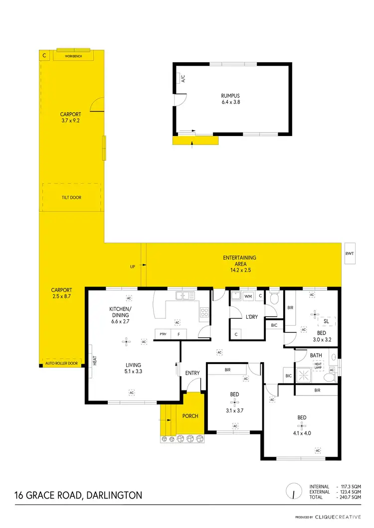 Floorplan of Homely house listing, 16 Grace Road, Darlington SA 5047