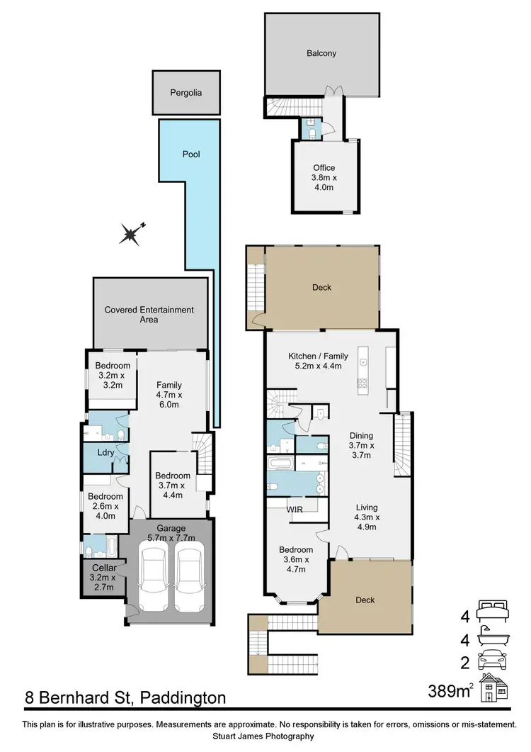 Floorplan of Homely house listing, 8 Bernhard Street, Paddington QLD 4064