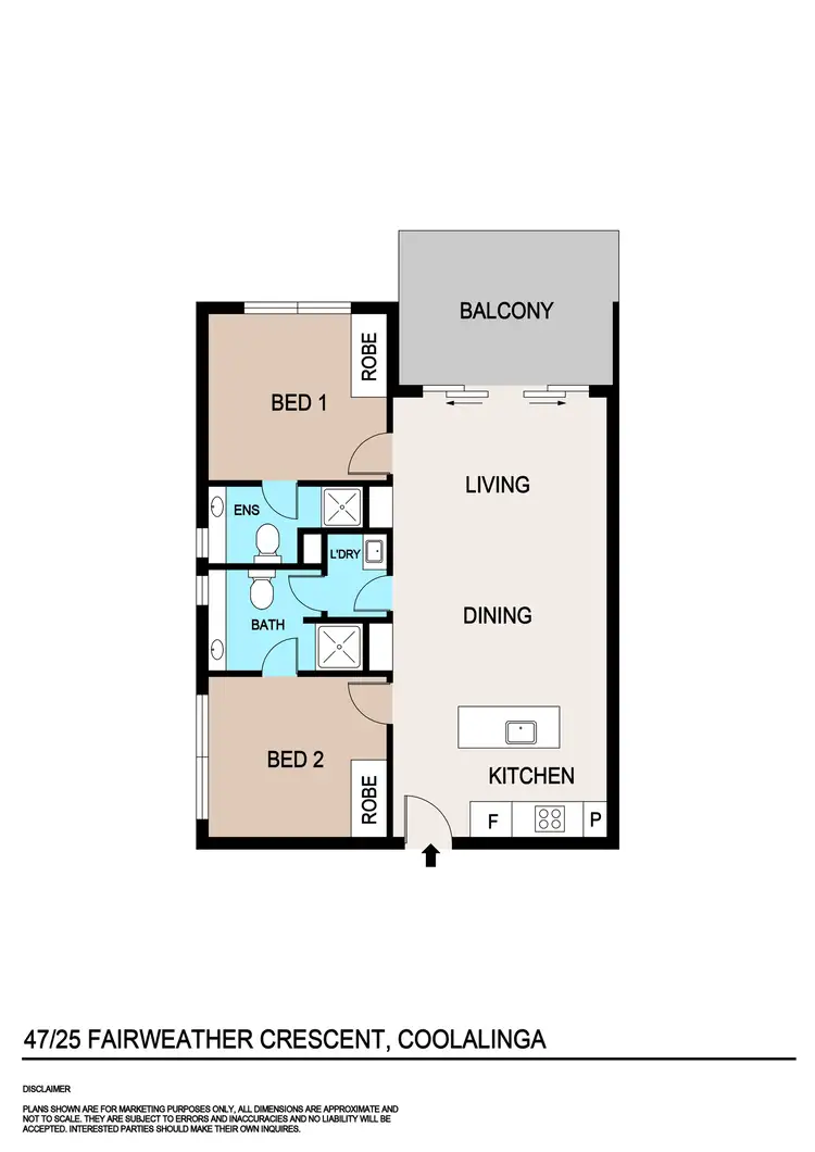 Floorplan of Homely apartment listing, 47/25 Fairweather Crescent, Coolalinga NT 839