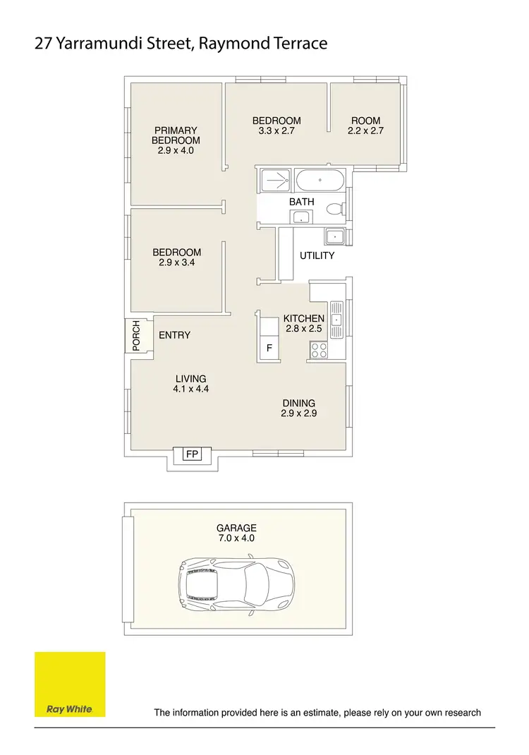 Floorplan of Homely house listing, 27 Yarramundi Street, Raymond Terrace NSW 2324
