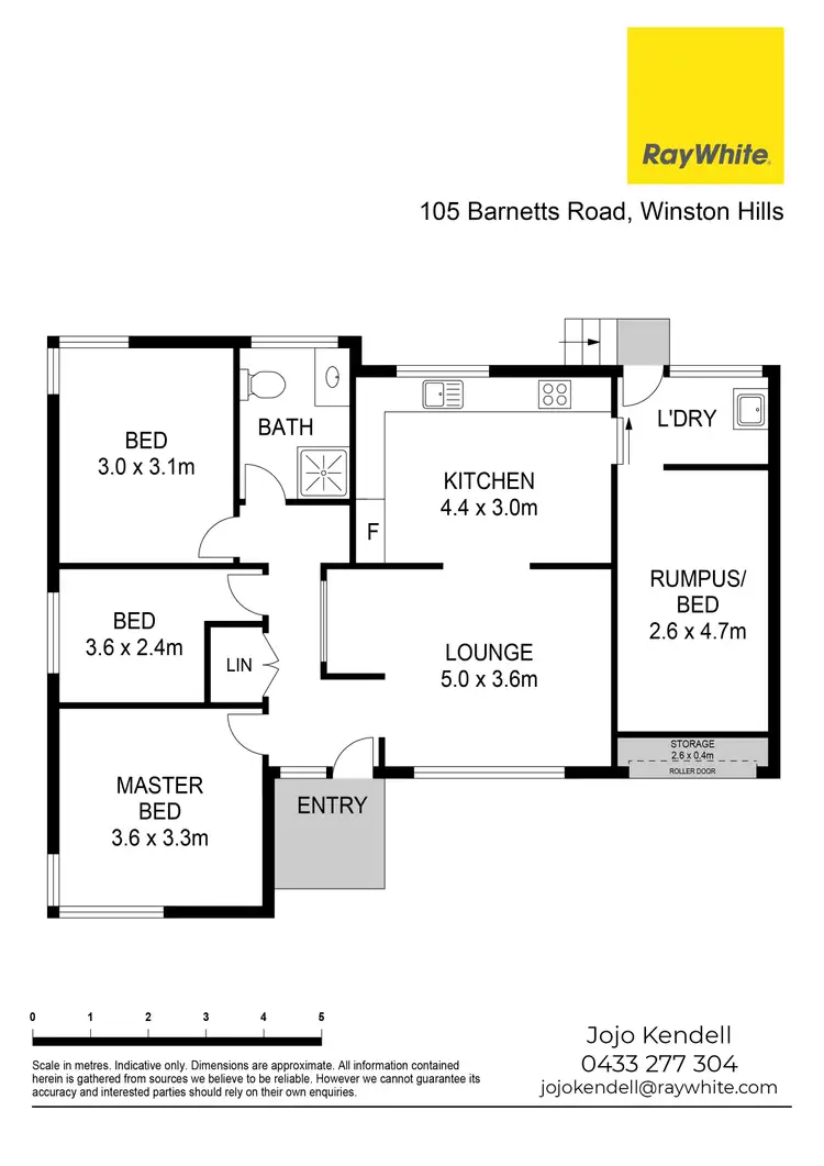 Floorplan of Homely house listing, 105 Barnetts Road, Winston Hills NSW 2153