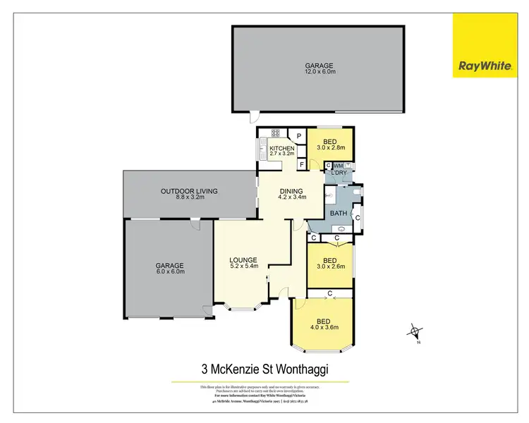 Floorplan of Homely house listing, 3 Mckenzie Street, Wonthaggi VIC 3995