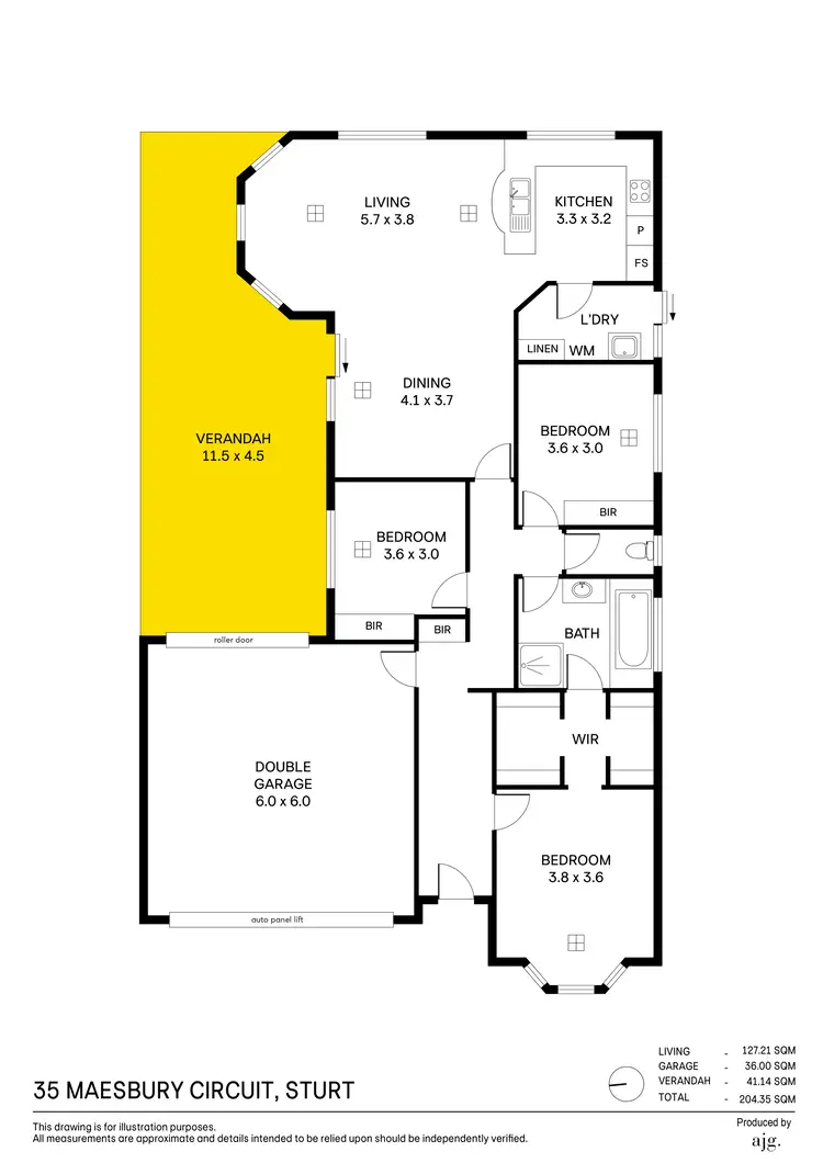 Floorplan of Homely house listing, 35 Maesbury Circuit, Sturt SA 5047