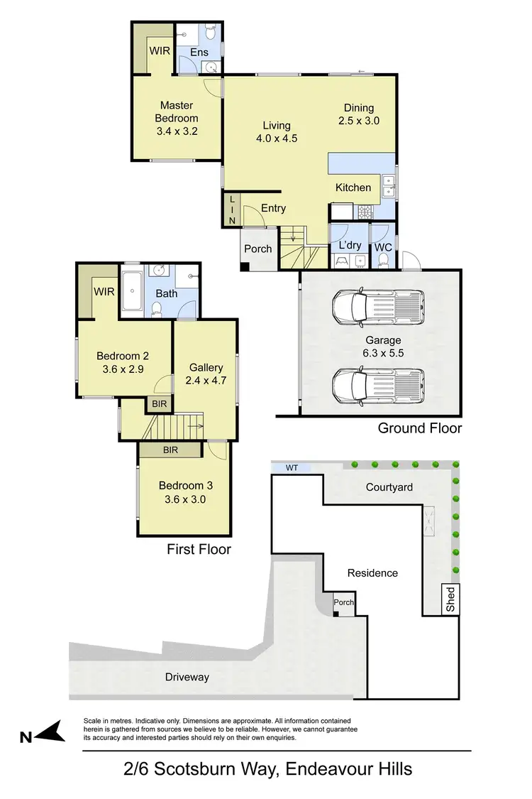 Floorplan of Homely townhouse listing, 2/6 Scotsburn Way, Endeavour Hills VIC 3802