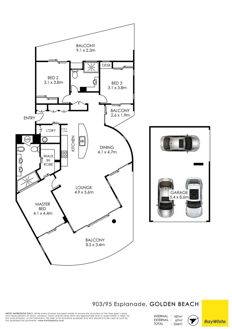 Floorplan of Homely unit listing, 903/95 Esplanade, Golden Beach QLD 4551