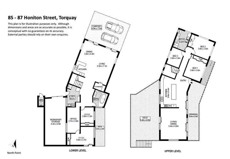 Floorplan of Homely house listing, 85-87 Honiton Street, Torquay QLD 4655