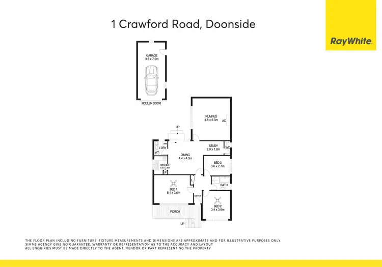Floorplan of Homely house listing, 1 Crawford Road, Doonside NSW 2767